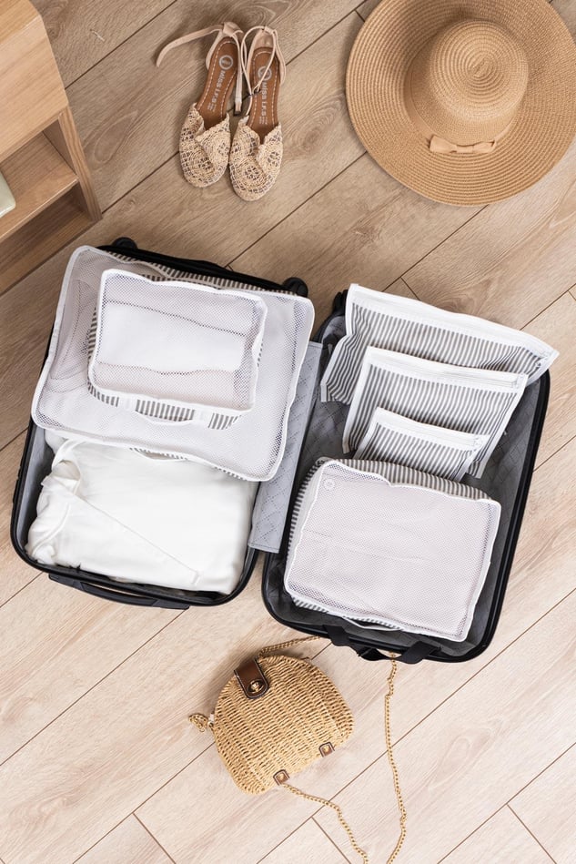 6 Parça Bavul Organizer, Valiz Organizer, Valiz Düzenleyici