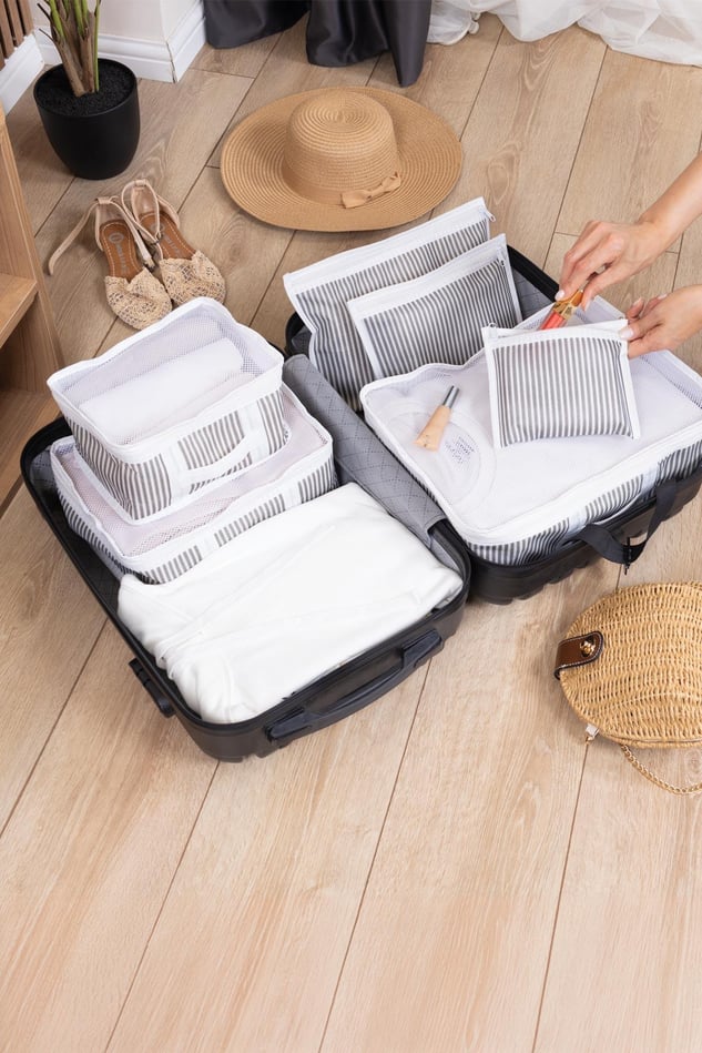 6 Parça Bavul Organizer, Valiz Organizer, Valiz Düzenleyici