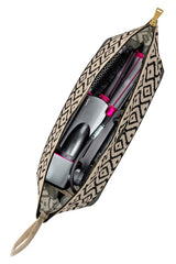 Bohe Saç Şekillendirici Çantası, Makyaj Çantası, 16 x 38 x 16 cm