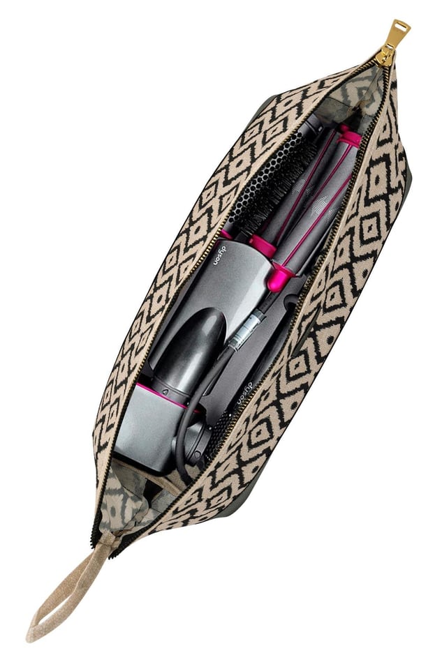 Bohe Saç Şekillendirici Çantası, Makyaj Çantası, 16 x 38 x 16 cm