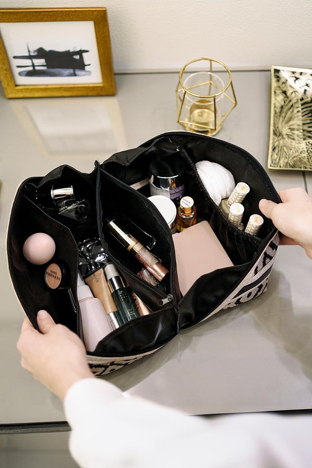 Bohe Seyahat Makyaj Çantası, 24 x 16 x 13 cm