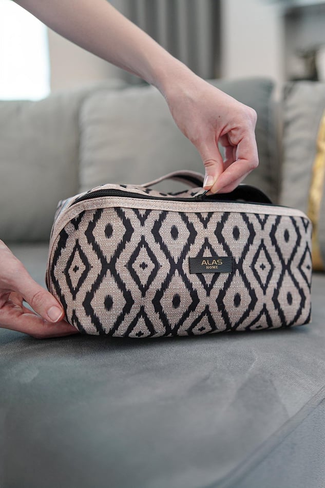 Bohe Seyahat Makyaj Çantası, 24 x 16 x 13 cm