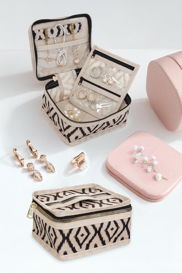Bohe Seyahat Takı Düzenleyici Çanta, Valiz İçi Mini Çanta